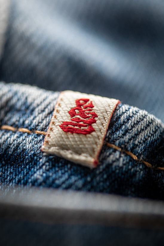 SALVAGE STOCK &SONS Switchback Jean Washed Indigo Blue