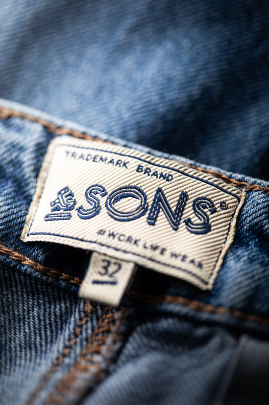 SALVAGE STOCK &SONS Switchback Jean Washed Indigo Blue
