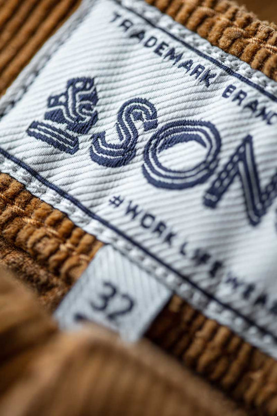 SALVAGE STOCK Brandon Jeans - Corduroy Tan