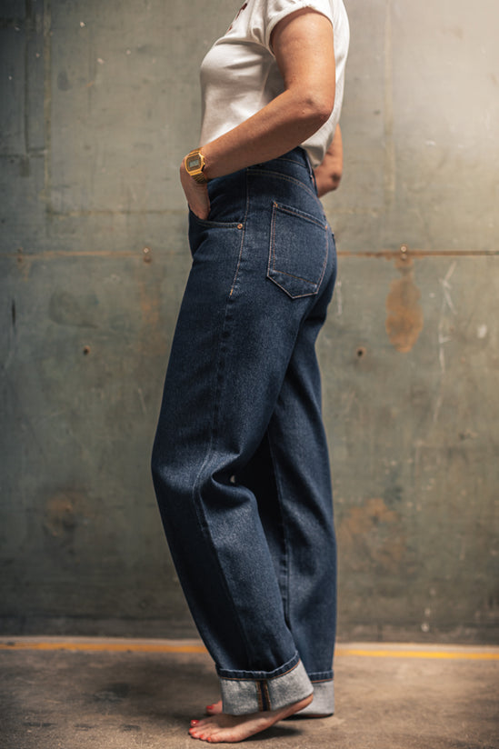 Damsons Brigitte High Waisted Jeans Indigo