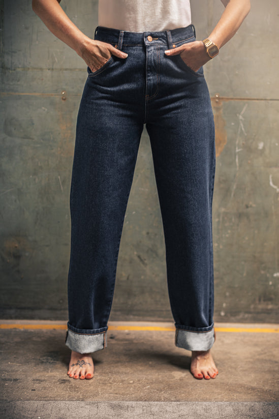 Damsons Brigitte High Waisted Jeans Indigo