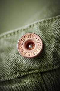 SALVAGE STOCK Brandon Overdyed Jean Army Green