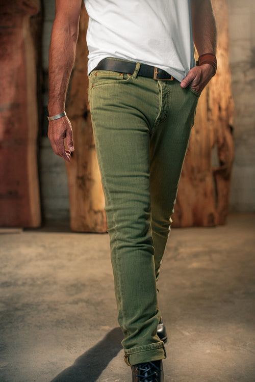 Brandon Overdyed Jean Army Green