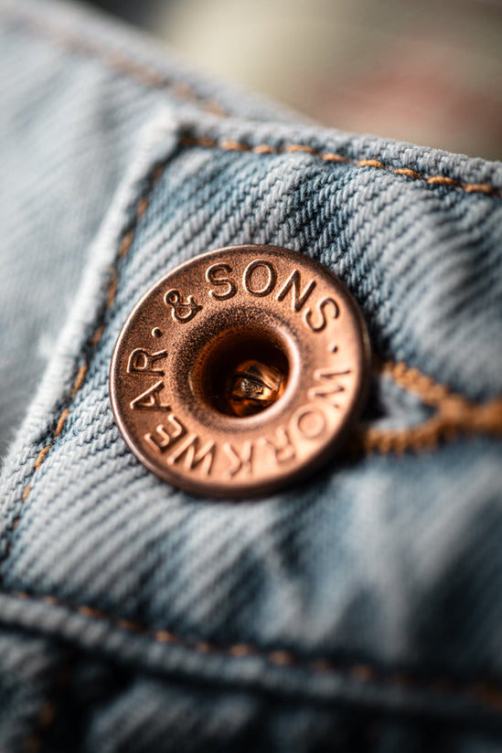 SALVAGE STOCK McQueen Bonner Jean Light Blue Wash
