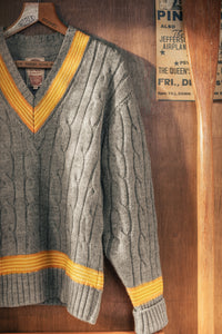 Century Cricket Jumper Grey Marl