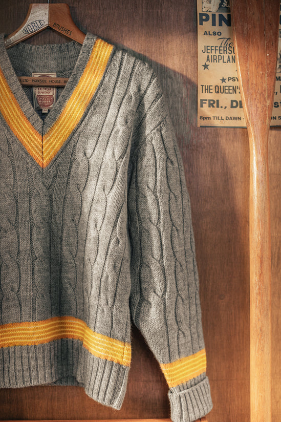 Century Cricket Jumper Grey Marl