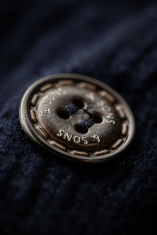 &SONS Ahab Submariner Rollneck Jumper Navy