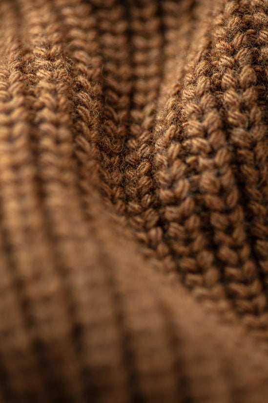 &SONS Port Shawl Collar Jumper Dune