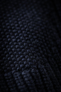 &SONS Port Shawl Collar Jumper Navy