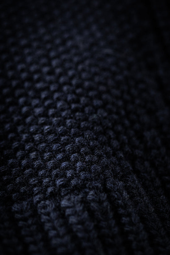 &SONS Port Shawl Collar Jumper Navy
