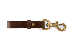 Tan Leather Key Fob