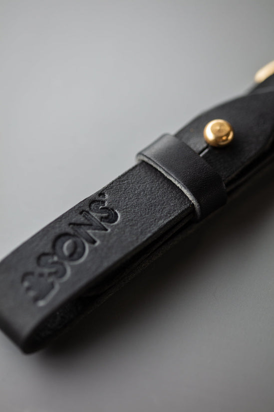 Black Leather Key Fob