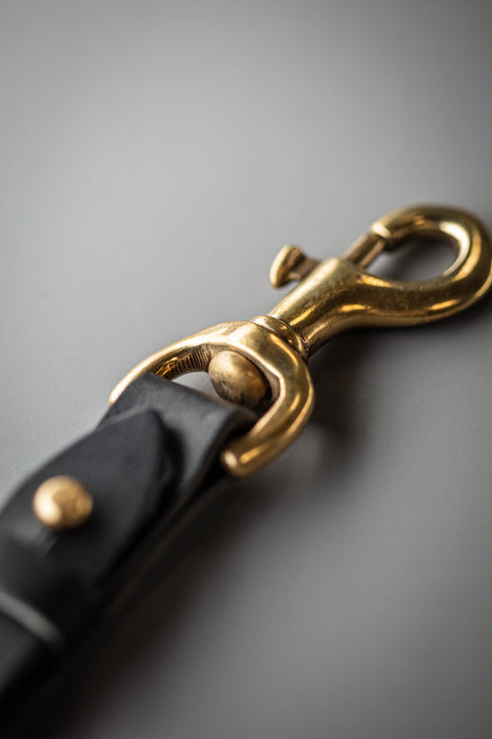 Black Leather Key Fob