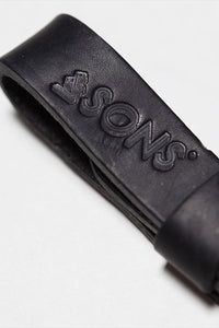 Black Leather Key Fob