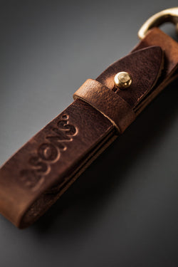 Brown Leather Key Fob