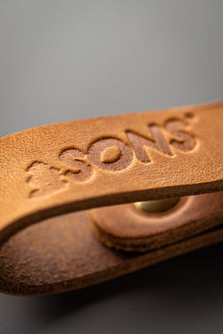 Tan Leather Key Fob