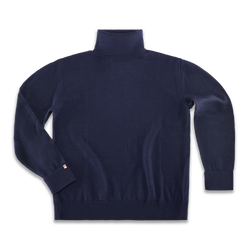 McQueen Taylor Roll Neck Knit Navy