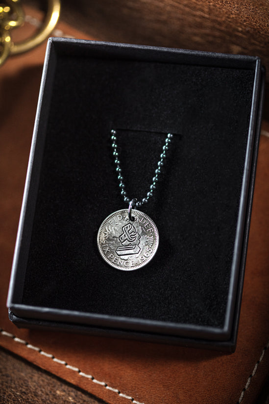 Lucky Sixpence Necklace Silver