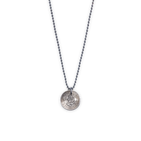 Lucky Sixpence Necklace Silver