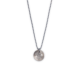 Lucky Sixpence Necklace Silver
