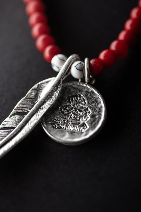 Big Sky Necklace Red/Silver
