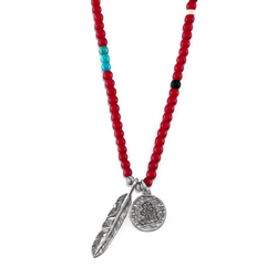 Big Sky Necklace Red/Silver
