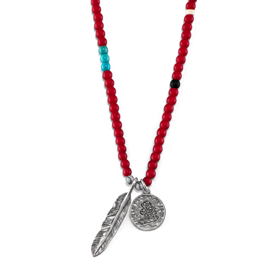 Big Sky Necklace Red/Silver
