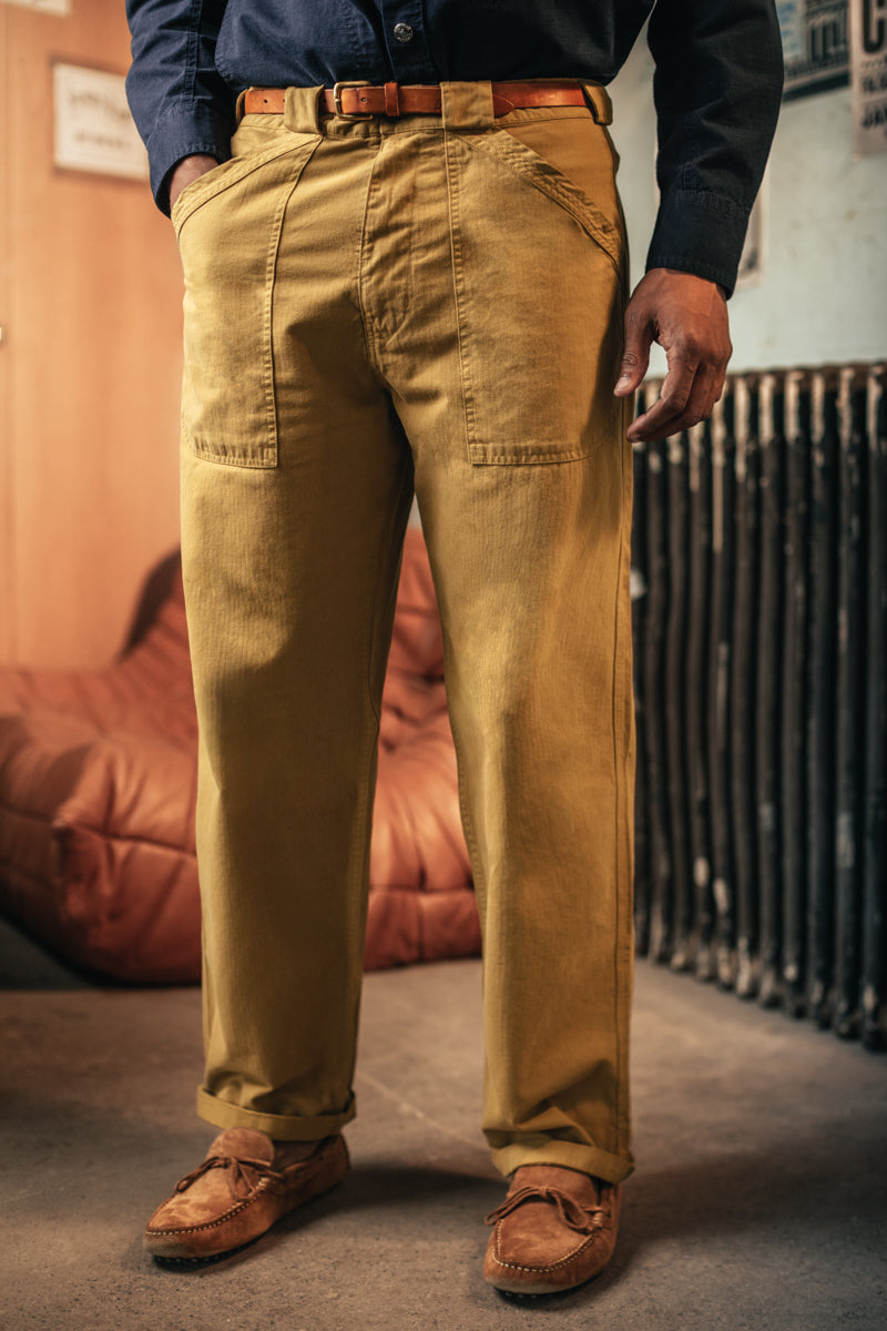 Shale Military Pant Khaki | Men's Cargo Trousers | &SONS