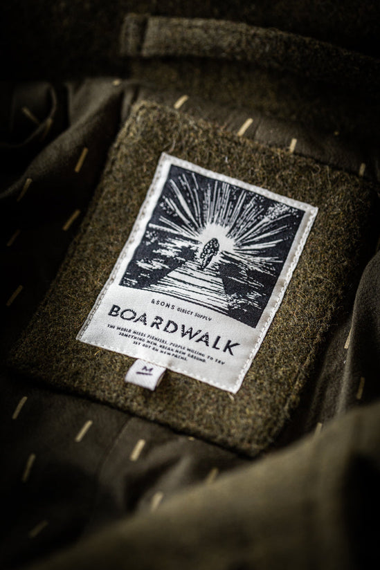 &SONS Boardwalk Peacoat Army Green