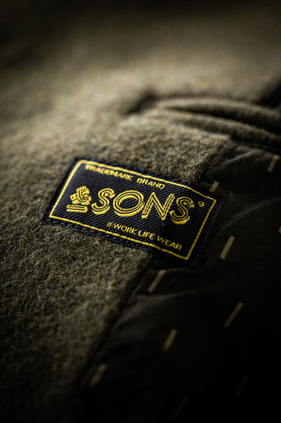 &SONS Boardwalk Peacoat Army Green