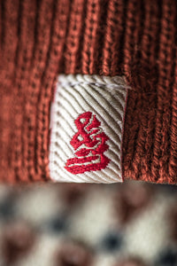 Belmont Knitted Polo Off White / Auburn