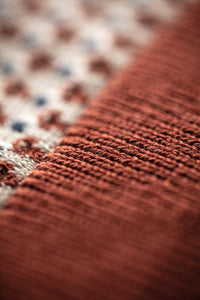 Belmont Knitted Polo Off White / Auburn