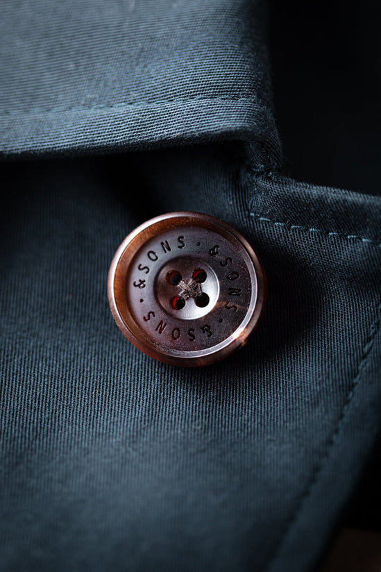 &SONS Woodward Raincoat Navy