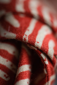 Damsons Waves Scrunchie Hair Tie Red