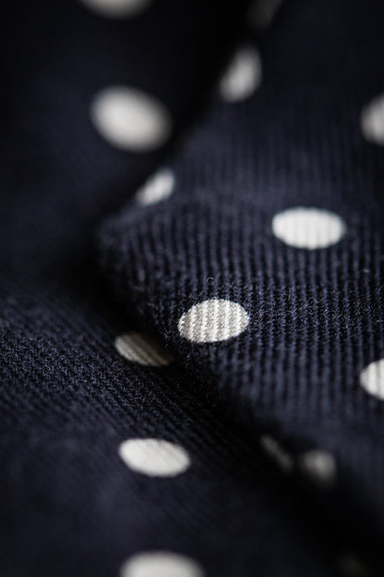 Damsons Multi Dot Scrunchie Headscarf Navy