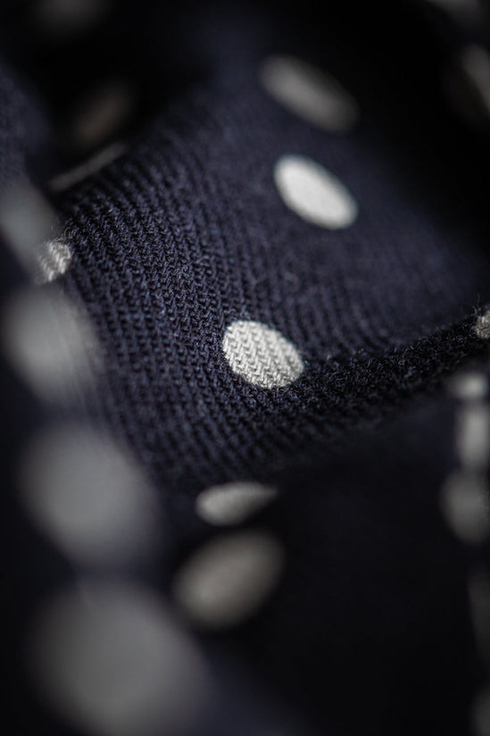 Damsons Multi Dot Scrunchie Headscarf Navy
