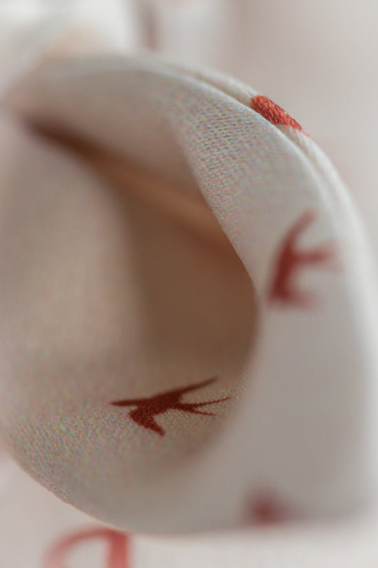 Damsons Swallow Scrunchie Hair Tie Cream