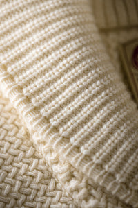 Isaac Shawl Collar Knit Natural
