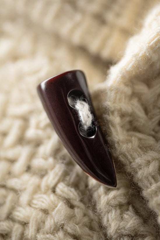 Isaac Shawl Collar Knit Natural