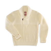 Isaac Shawl Collar Knit Natural