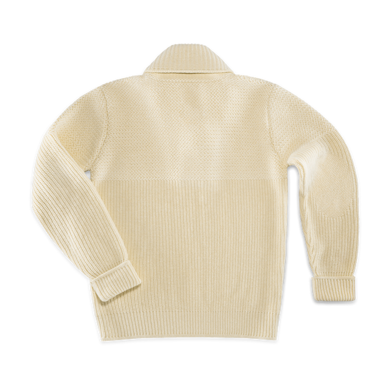Isaac Shawl Collar Knit Natural