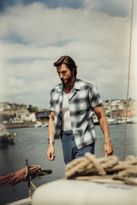 Ansel Check Shirt Monochrome