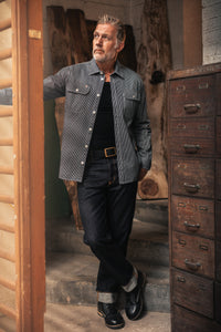 Brady Hickory Stripe Shirt Indigo