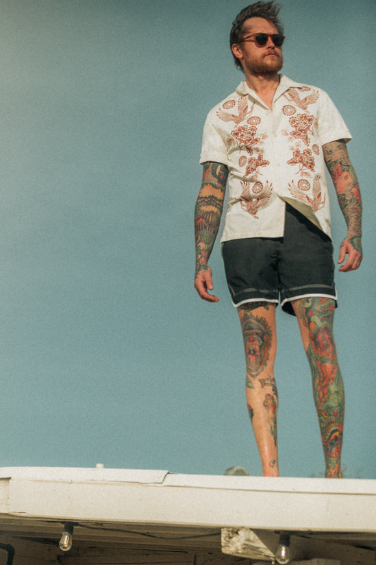 Peony Club Shirt Off White