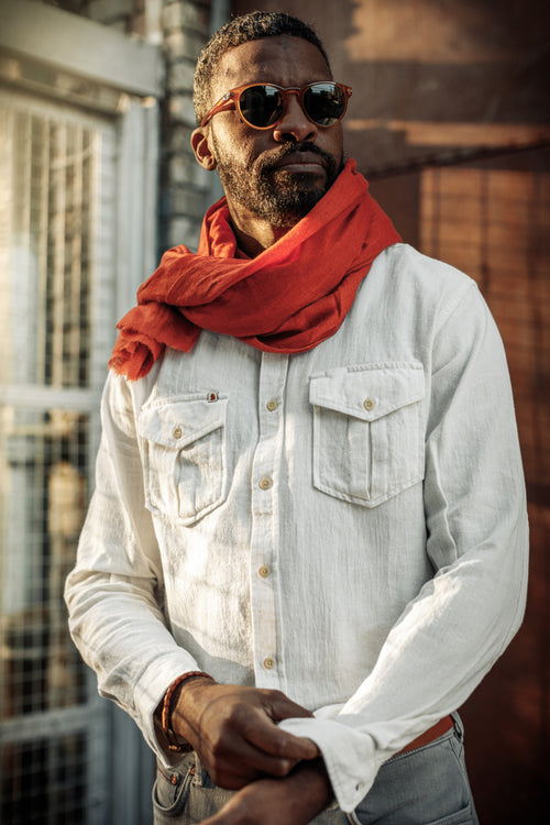 Red Off White Long Sleeve Shirt Mens Shirt Off White Red Long