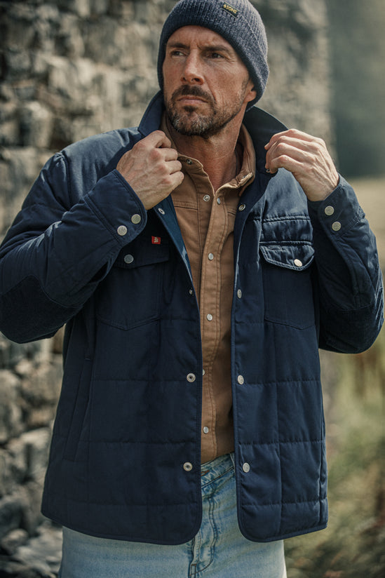 Denver Quilted Shirt Navy