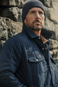 SALVAGE STOCK Denver Quilted Shirt Navy