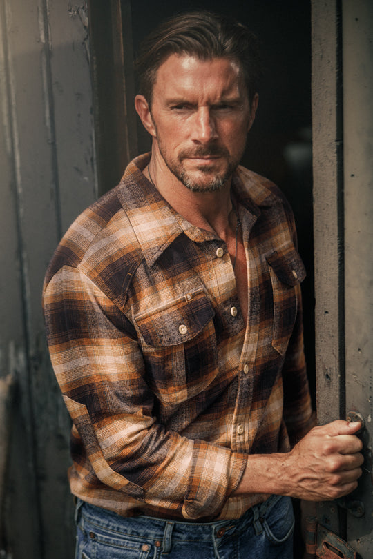 Douglas Check Shirt Brown