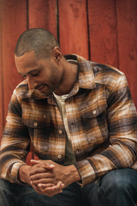 SALVAGE STOCK Douglas Check Shirt Brown
