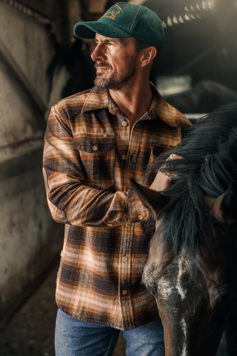 Douglas Check Shirt Brown | Men's Shirts | &SONS